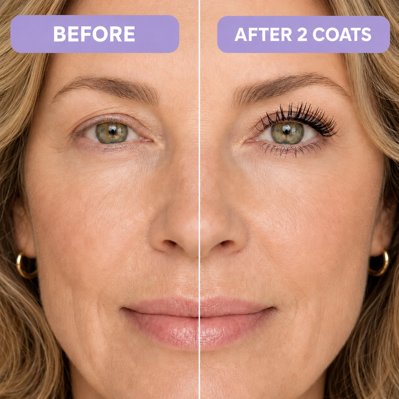 Long, full and youthful eyelashes – after just one coat!
